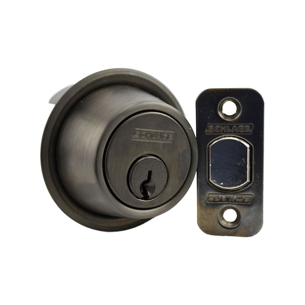 Schlage Commercial B561P613 Grade 2 Cylinder Blank Plate Deadbolt C Keyway 12287 Latch 10094 Strike B561P613 - main